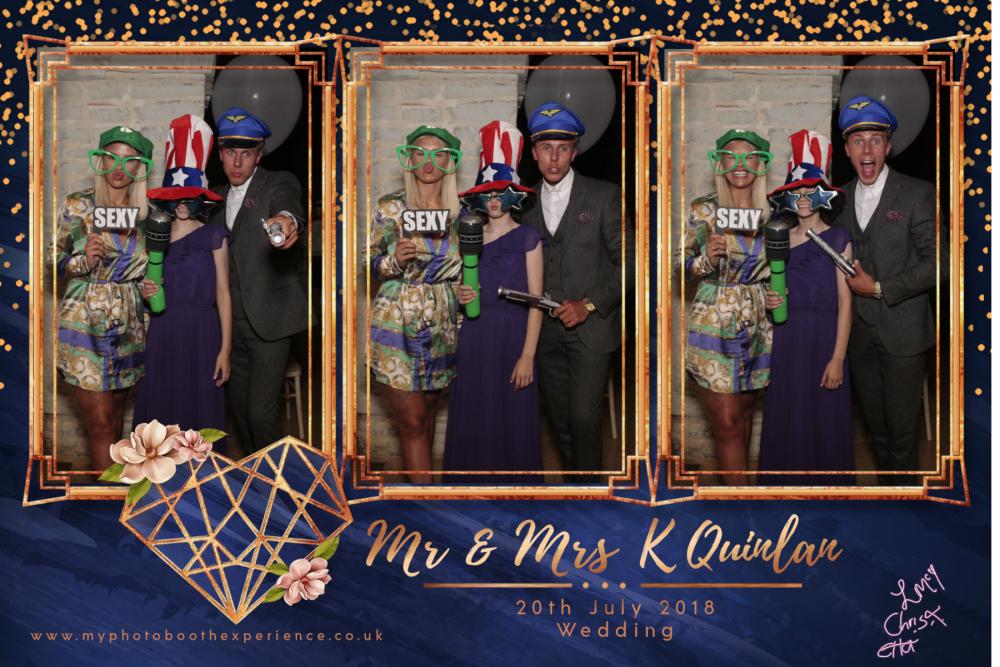 Mr & Mrs K Quinlan | View more photos from the event at gallery.myphotoboothexperience.co.uk/u/MyPhotoBoothExperienceLtd/Mr-Mrs-K-Quinlan